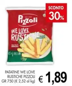 PrestoFresco Patatine we love rustiche PIZZOLI offerta