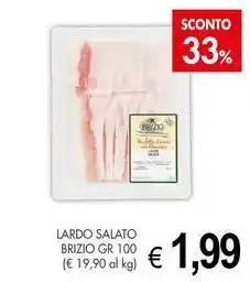 PrestoFresco Lardo salato BRIZIO offerta