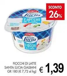 PrestoFresco Fiocchi di latte santa lucia GALBANI offerta