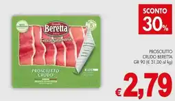 PrestoFresco Prosciutto crudo BERETTA offerta