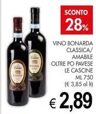 PrestoFresco Vino bonarda classica/ amabile oltre po pavese LE CASCINE offerta