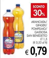 PrestoFresco Aranciata/ ginger/ pompelmo/ gassosa SAN BENEDETTO offerta