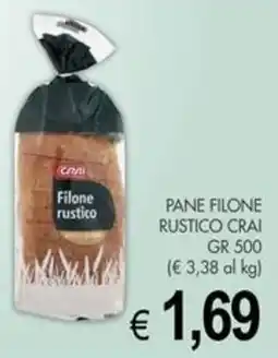 PrestoFresco Pane filone rustico CRAI offerta