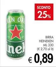 PrestoFresco Birra HEINEKEN offerta