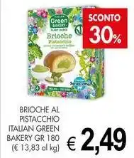 PrestoFresco Brioche al pistacchio italian GREEN BAKERY offerta
