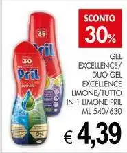PrestoFresco Gel excellence/ duo gel excellence limone/tutto in 1 limone PRIL offerta