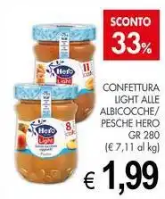 PrestoFresco Confettura light alle albicocche/ pesche HERO offerta