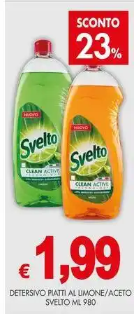 PrestoFresco Detersivo piatti al limone/aceto SVELTO offerta