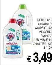 PrestoFresco Detersivo lavatrice marsiglia/ muschio bianco 28 misurini CHANTECLAIR offerta