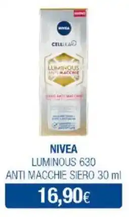 Acqua & Sapone Nivea luminous 630 anti macchie siero offerta