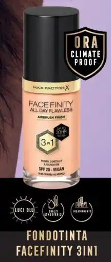 Acqua & Sapone Max factor x fondotinta facefinity 3in1 offerta