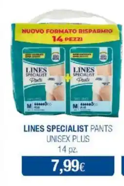 Acqua & Sapone Lines specialist pants unisex plus offerta