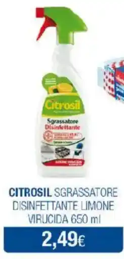 Acqua & Sapone Citrosil sgrassatore disinfettante limone virucida offerta