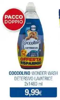 Acqua & Sapone Coccolino wonder wash detersivo lavatrice offerta