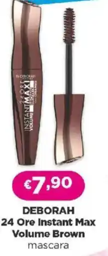 Acqua & Sapone DEBORAH 24 Ore Instant Max Volume Brown mascara offerta