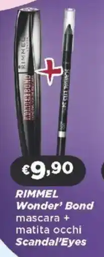 Acqua & Sapone RIMMEL Wonder' Bond mascara + matita occhi Scandal'Eyes offerta