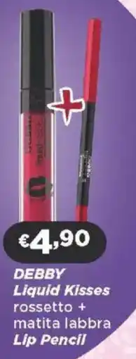 Acqua & Sapone DEBBY Liquid Kisses rossetto + matita labbra Lip Pencil offerta