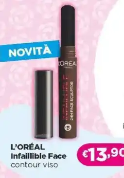 Acqua & Sapone L'ORÉAL Infaillible Face contour viso offerta