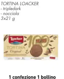 Conad Superstore Tortina loacker tripledark nocciola offerta