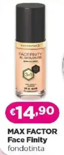 Acqua & Sapone MAX FACTOR Face Finity fondotinta offerta