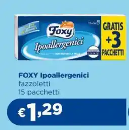 Acqua & Sapone FOXY Ipoallergenici fazzoletti 15 pacchetti offerta