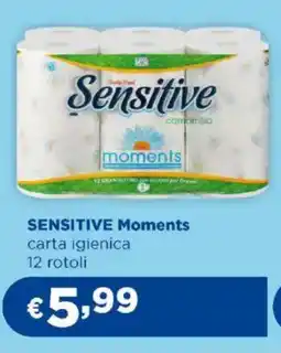 Acqua & Sapone SENSITIVE Moments carta igienica 12 rotoli offerta
