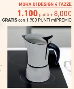 Conad Superstore Brandani moka di design 4 tazze offerta
