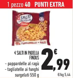 Conad Superstore 4 salti in padella FINDUS offerta
