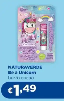 Acqua & Sapone NATURAVERDE Be a Unicorn burro cacao offerta