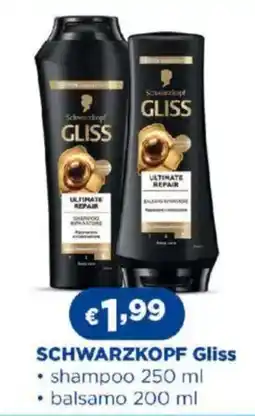 Acqua & Sapone SCHWARZKOPF Gliss shampoo balsamo offerta