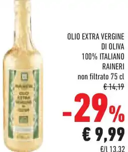 Conad Superstore Olio extra vergine di oliva 100% italiano raineri offerta