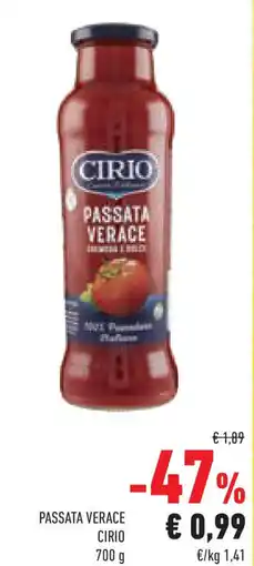 Conad Superstore Passata verace CIRIO offerta