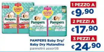 Acqua & Sapone PAMPERS Baby Dry/ Baby Dry Mutandino pannolini offerta