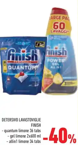 Conad Superstore Detersivo lavastoviglie FINISH offerta
