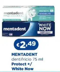 Acqua & Sapone MENTADENT dentifricio Protect +/ White Now offerta