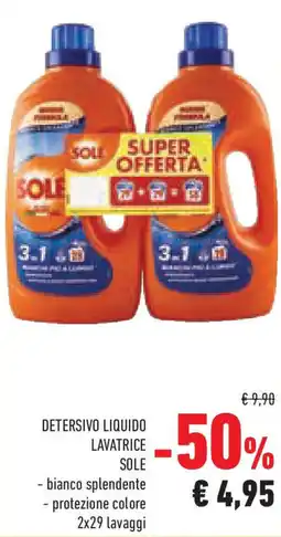 Conad Superstore Detersivo liquido lavatrice SOLE offerta