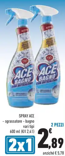 Conad Superstore Spray ace sgrassatore bagno offerta