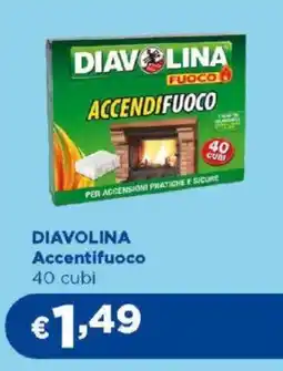 Acqua & Sapone DIAVOLINA Accentifuoco 40 cubi offerta