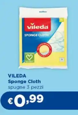 Acqua & Sapone VILEDA Sponge Cloth spugne 3 pezzi offerta