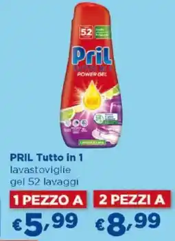 Acqua & Sapone PRIL Tutto in 1 lavastoviglie gel offerta