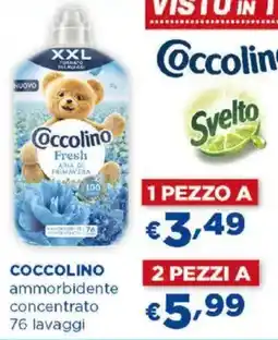 Acqua & Sapone COCCOLINO ammorbidente concentrato offerta