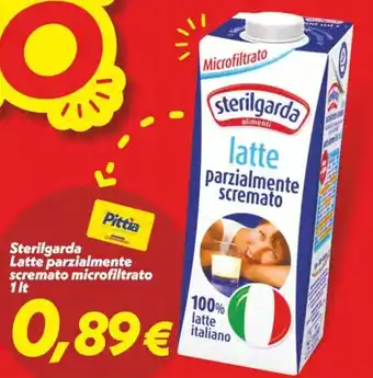 Iper Super Conveniente Sterilgarda Latte parzialmente scremato microfiltrato offerta