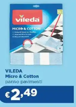 Acqua & Sapone VILEDA Micro & Cotton panno pavimenti offerta