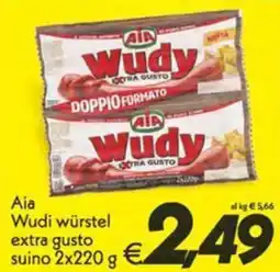 Iper Super Conveniente Aia Wudi würstel extra gusto suino offerta