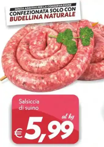 Iper Super Conveniente Salsiccia di suino offerta