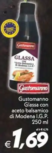 Iper Super Conveniente Gustomanno Glassa con aceto balsamico di Modena I.G.P. offerta
