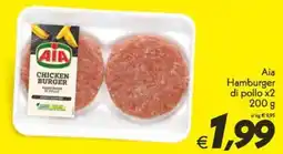Iper Super Conveniente Aia Hamburger di pollo x2 offerta