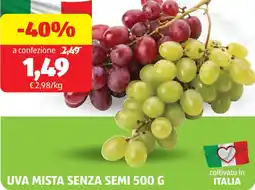 ALDI Uva mista senza semi offerta