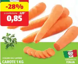 ALDI I colori del sapore carote offerta