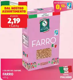 ALDI I colori del sapore farro offerta